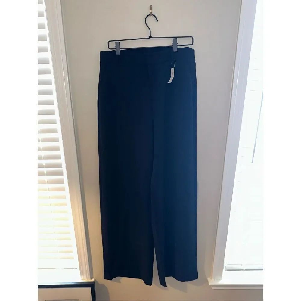 NWT Gap Women's Black Dress Pants 14 Tall Strait Leg